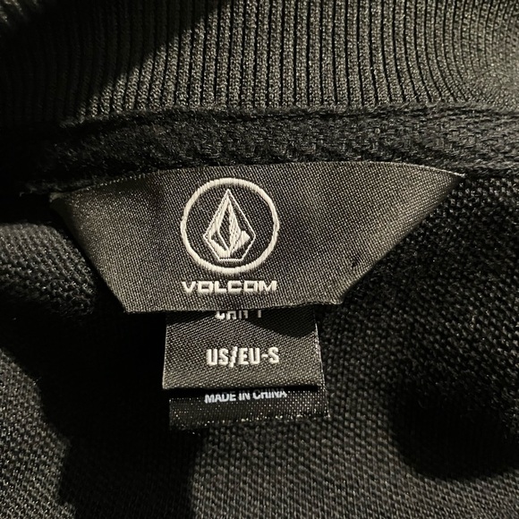 VOLCOM Stone Album Full-Zip Black Track
Jacket Sleeve Logo Lettering Men’s Small - Picture 9 of 10